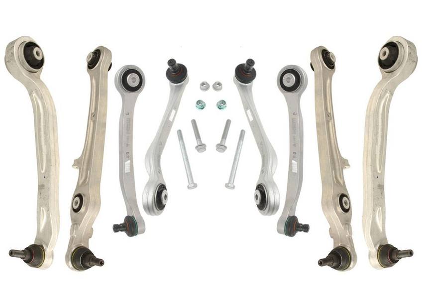 Audi Suspension Control Arm Kit - Front (8 Pieces) 4F0407694H - Lemfoerder 3088384KIT